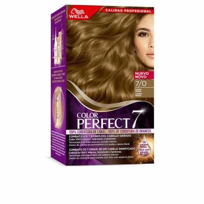 Teinture permanente Wella Color Perfect 7 Nº 7/0 Cheveux gris 60 ml Blond Moyen-Teintures capillaires-Verais