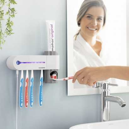 UV-Zahnbürsten-Sterilisator mit Zahnpastahalter und -spender Smiluv InnovaGoods-Armaturen und Hähne-Verais