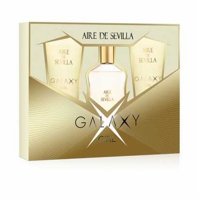 Women's Perfume Set Aire Sevilla EDT Galaxy Girl 3 Pieces-Cosmetic and Perfume Sets-Verais