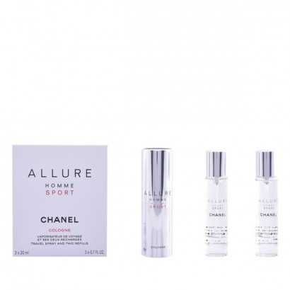 Men's Perfume Allure Homme Sport Cologne Chanel 123300 EDC (3 pcs) 20 ml-Perfumes for men-Verais