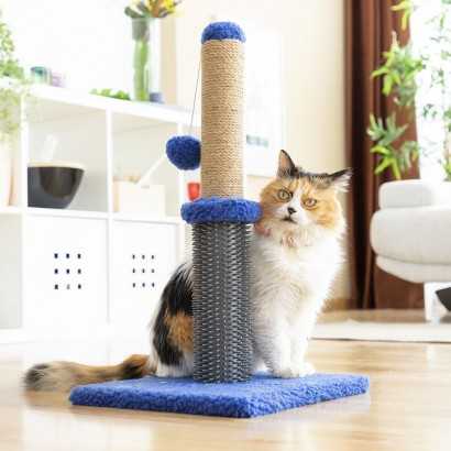 Cat Scratching and Massage Post with Ball Miausage InnovaGoods-Well-being and hygiene-Verais
